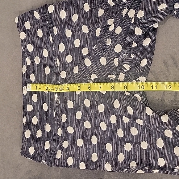 Outdoor Voices Workout Leggings Polka Dot Tech Sweat 3/4 Size S - Picture 11 of 12